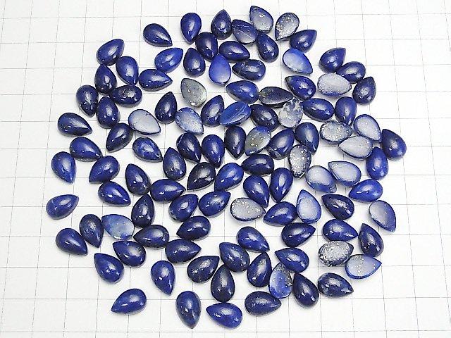 [Video] Lapis lazuli AA++ Pear shape Cabochon 12x8mm 4pcs