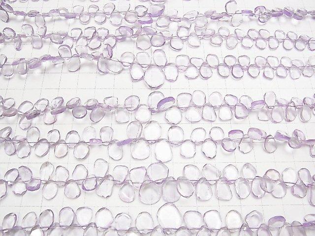 [Video] High Quality Light Color Amethyst AAA- Slice Faceted Nugget 1strand beads (aprx.7inch / 18cm)