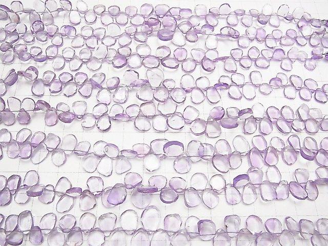 [Video] High Quality Amethyst AAA- Slice Faceted Nugget 1strand beads (aprx.7inch / 18cm)