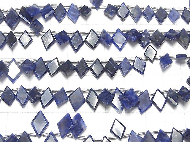[Video] Sodalite AA++ Diamond Shape 1strand beads (aprx.7inch / 18cm)