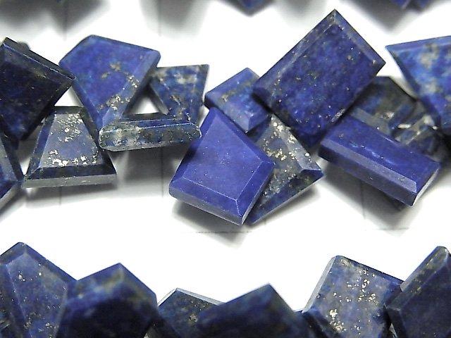[Video] Lapis lazuli AA++ Rough Slice Faceted 1strand beads (aprx.6inch / 14cm)