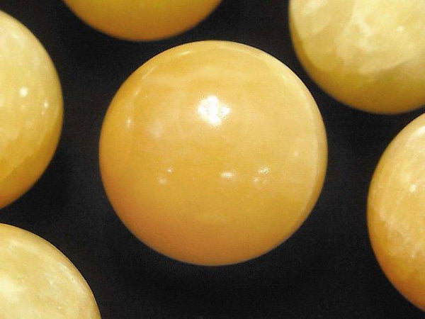 [Video] Yellow Jade Sphere Round 35mm 1pc