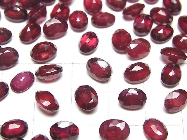 [Video]High Quality Ruby AA++ Loose stone Oval Faceted 8x6mm 1pc