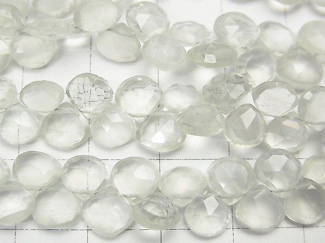 [Video] High Quality Ceylon Moonstone AAA- Chestnut Faceted Briolette half or 1strand beads (aprx.8inch / 20cm)