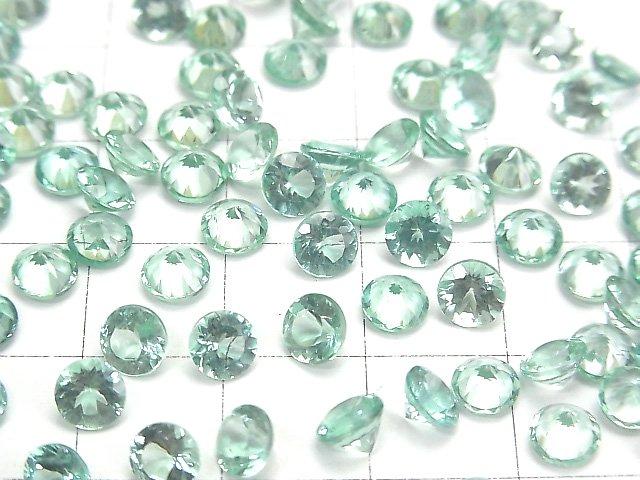 [Video] High Quality Blue Green Apatite AAA Loose Round Faceted 5x5mm 2pcs