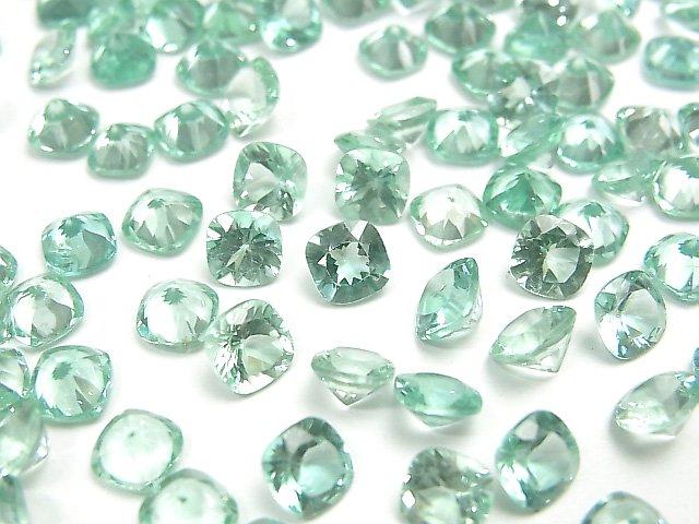 [Video] High Quality Blue Green Apatite AAA Loose Square Faceted 5x5mm 2pcs