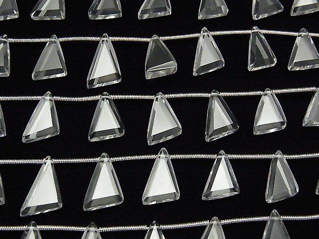 [Video] High Quality Crystal AAA Flat Triangle 10-13mm 1strand (9pcs)