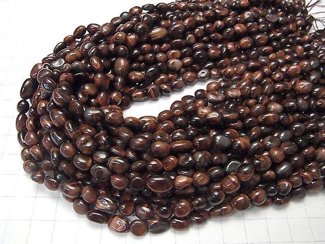 Red Tiger's Eye AA++ Nugget 1strand beads (aprx.15inch / 36cm)