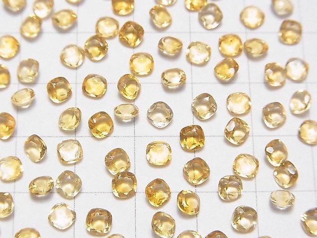 [Video] High Quality Citrine AAA Loose Square Faceted 4x4mm 10pcs
