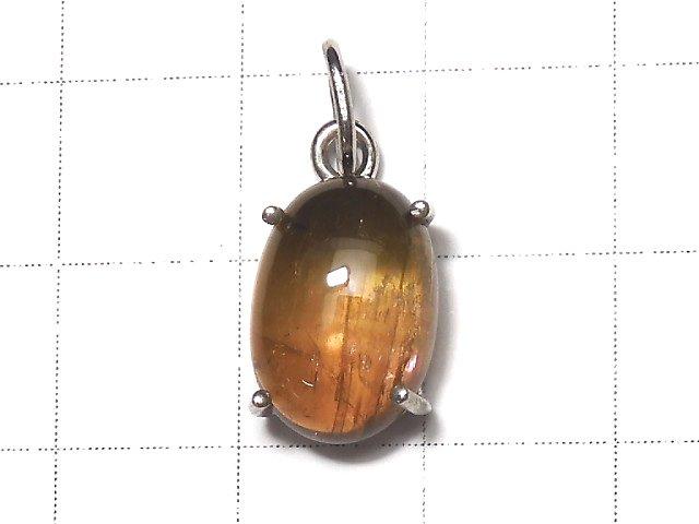 [Video] [One of a kind] High Quality Bi-color Tourmaline AAA Pendant Silver925 NO.1