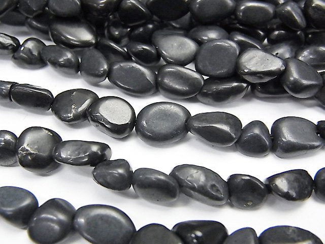 [Video] Russia Shungite AAA Nugget 1strand beads (aprx.15inch/36cm)