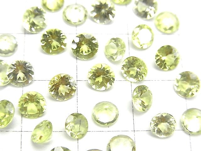 [Video] High Quality Chrysoberyl AAA Loose stone Round Faceted 4-5mm 1pc