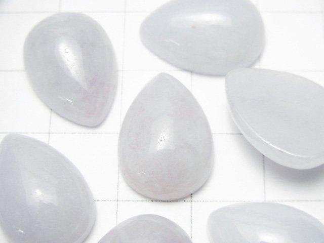 [Video] Lavender Jadeite AAA Pear shape Cabochon 18x13mm 1pc
