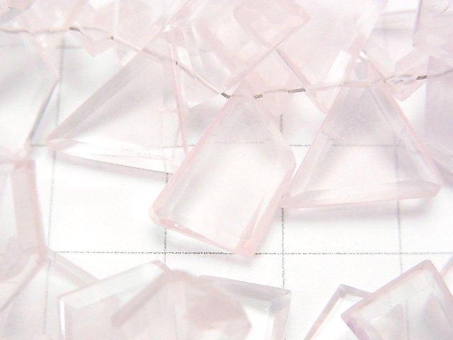 [Video] High Quality Rose Quartz AA+ Rough Slice Faceted half or 1strand beads (aprx.5inch / 12cm)