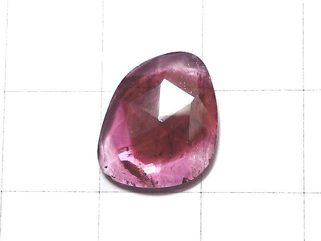 [Video] [One of a kind] High Quality Pink Tourmaline AAA- Loose stone Free Form One Side Rose Cut NO.132