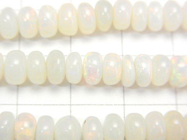 [Video] Ethiopia Opal AA++ Roundel half or 1strand beads (aprx.23inch / 58cm)