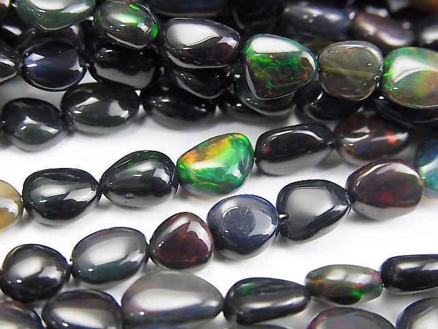 [Video] High Quality Black Opal AAA- Nugget half or 1strand beads (aprx.15inch / 38cm)