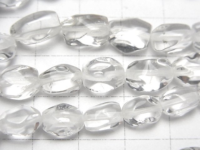 [Video] Crystal AA++ Faceted Nugget 1strand beads (aprx.15inch/36cm)