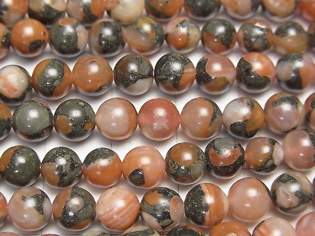 [Video] Red Agate (South Red Agate) Round 6mm 1strand beads (aprx.15inch / 38cm)