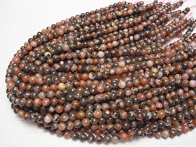 [Video] Red Agate (South Red Agate) Round 6mm 1strand beads (aprx.15inch / 38cm)