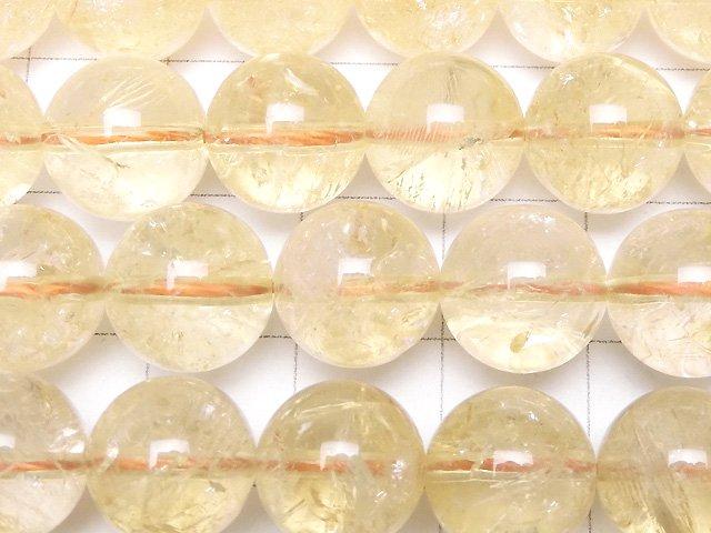 [Video] Light color Citrine AA Round 10mm half or 1strand beads (aprx.15inch / 37cm)