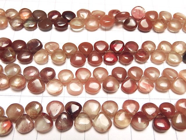 [Video] High Quality Andesine AAA- Chestnut (Smooth) 1strand beads (aprx.7inch / 18cm)