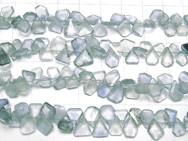 [Video]Blue Fluorite AA++ Rough Slice Faceted 1strand beads (aprx.7inch/17cm)
