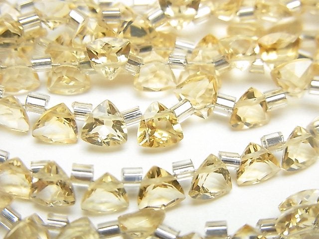 [Video] High Quality Citrine AAA Triangle Faceted 5x5mm 1strand (28pcs)