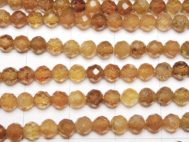 [Video] High Quality! Brown Tourmaline AA++ Faceted Round 4mm 1strand beads (aprx.15inch / 37cm)