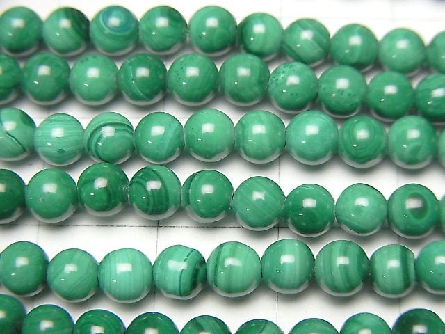 [Video] Malachite AA++ Round 4.5mm 1strand beads (aprx.15inch / 37cm)