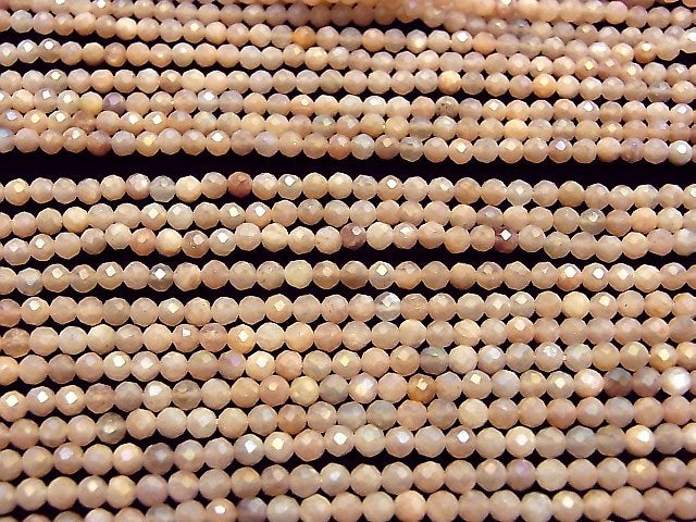 High Quality! Multicolor Moonstone AAA Faceted Round 3mm Coating 1strand beads (aprx.15inch / 36cm)