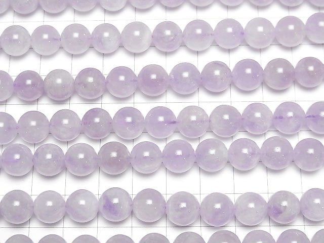 [Video] Lavender Amethyst AAA- Round 10mm half or 1strand beads (aprx.15inch/38cm)