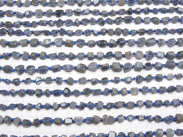 [Video] Sapphire Rough Faceted Nugget 1strand beads (aprx.17inch / 42cm)
