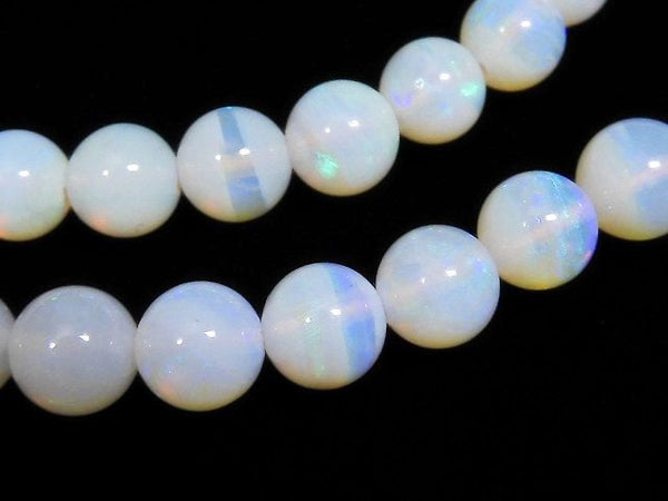 [Video] [One of a kind] Precious Opal AA+ Round 5.5mm 1strand beads (aprx.16inch / 39cm) NO.202