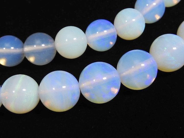 [Video] [One of a kind] Precious Opal AA++ Round 6-7.5mm 1strand beads (aprx.16inch / 39cm) NO.203