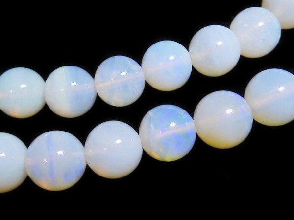 [Video] [One of a kind] Precious Opal AA Round 6.5-8mm 1strand beads (aprx.16inch / 39cm) NO.204