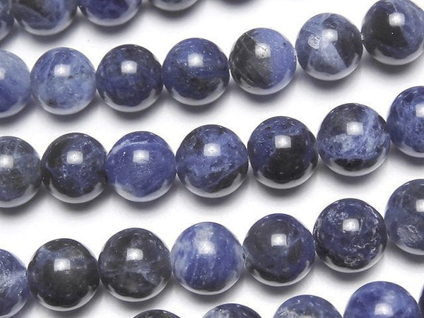 [Video]Sodalite AA++ Round 8mm 1strand beads (aprx.14inch/35cm)