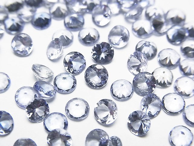 [Video] High Quality Tanzanite AAA Loose stone Round Faceted 4x4mm 5pcs