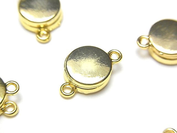 [Video] Metal parts Magnet type Clasp with Jump Ring 14x9mm Gold color 2pairs