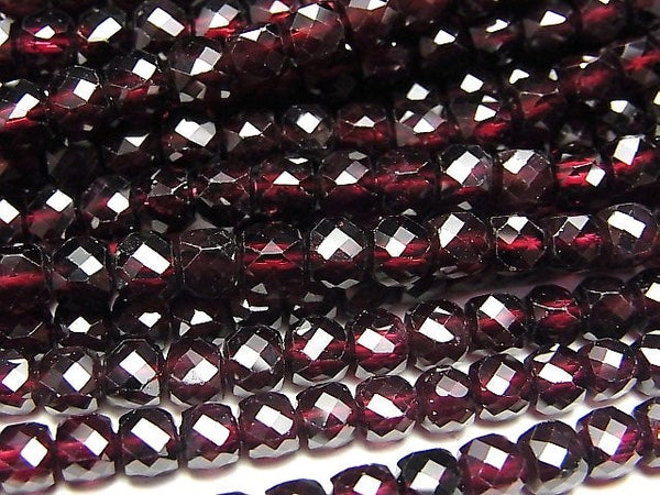 [Video] High Quality! Garnet AA++ Cube Shape 4x4x4mm 1strand beads (aprx.15inch / 36cm)