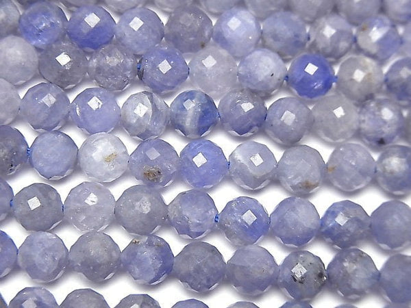 [Video] High Quality! Tanzanite AA++ Faceted Round 6mm half or 1strand beads (aprx.15inch / 36cm)