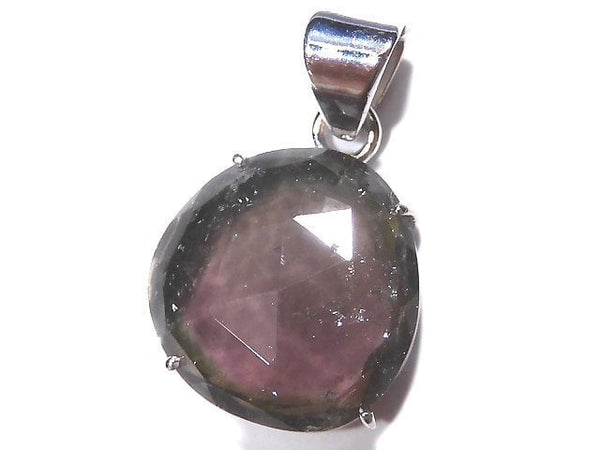 [Video] [One of a kind] Bi-color Tourmaline AAA- Pendant Silver925 NO.41