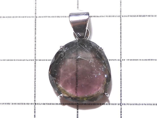 [Video] [One of a kind] Bi-color Tourmaline AAA- Pendant Silver925 NO.41