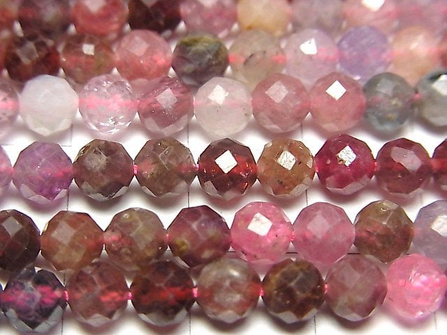 [Video] High Quality! Multicolor Spinel AA++ Faceted Round 5mm half or 1strand beads (aprx.15inch / 36cm)
