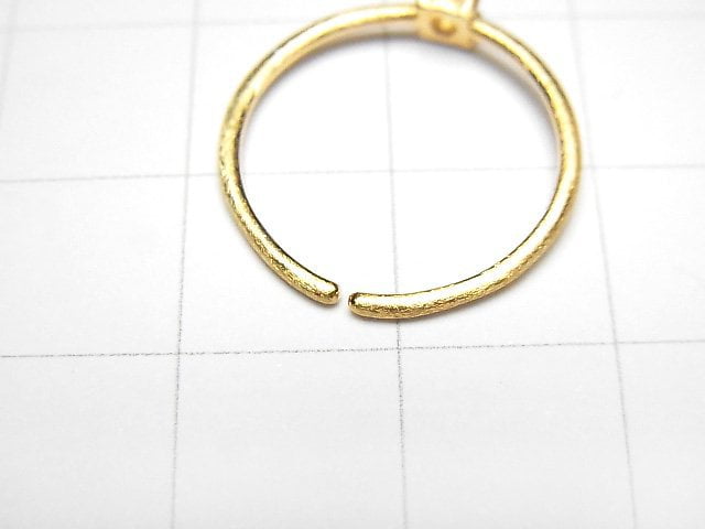 [Video]Silver925 Ring Frame (Prong Setting) Round 3mm Hairline 18KGP Free Size 1pc
