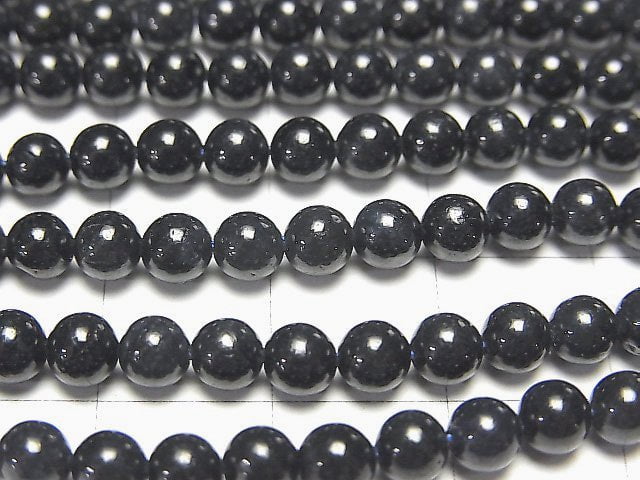 [Video] Sapphire AA++ Round 4mm half or 1strand beads (aprx.15inch / 37cm)