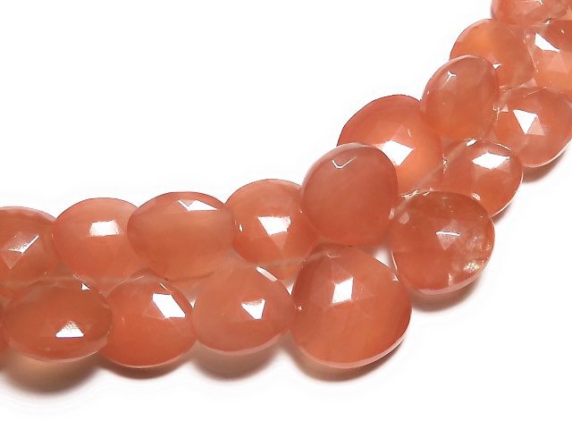 [Video] [One of a kind] Peru Rhodochrosite AAA- Chestnut Faceted Briolette 1strand beads (aprx.7inch / 18cm) NO.3