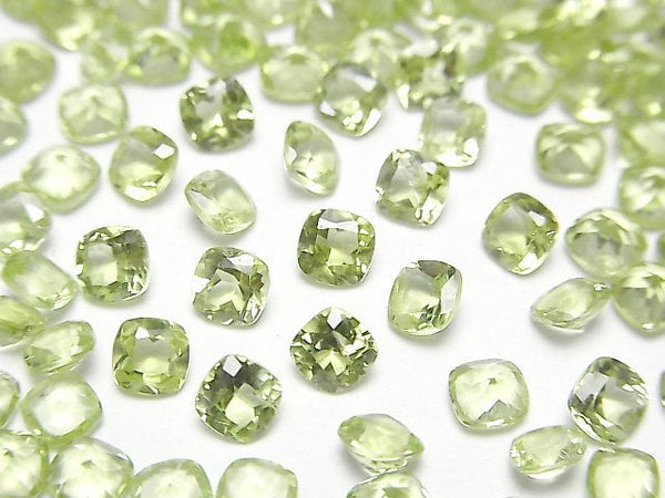 [Video] High Quality Peridot AAA Loose stone Square Faceted 4x4mm 10pcs