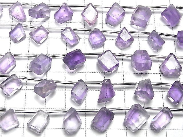 [Video] High Quality Amethyst AA++ Fancy Faceted Nugget 1strand (11pcs)