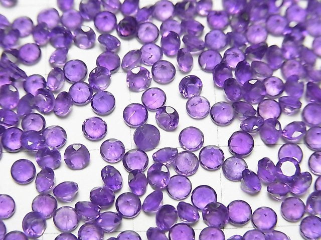 [Video] High Quality Amethyst AAA Loose stone Round Faceted 3x3mm 20pcs